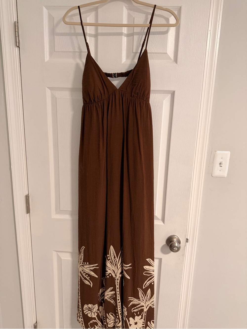 Abercrombie & Fitch Bra Free Brown Maxi Dress - Picture 3 of 4